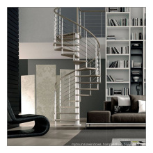 "Competive Price Luxury Top Quality Wood Tread  Spiral Staircase"